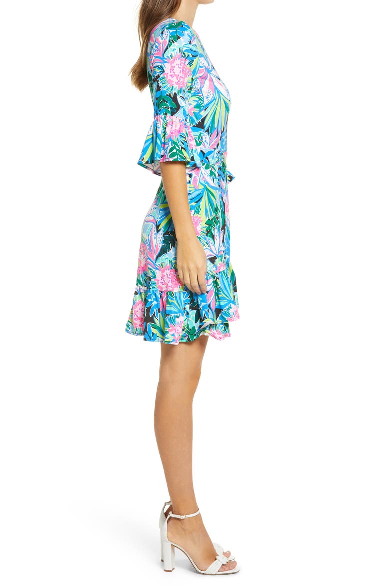 Kassi A-Line Dress, Alternate, color, ONYX YOU ME AND GIRAFFEE