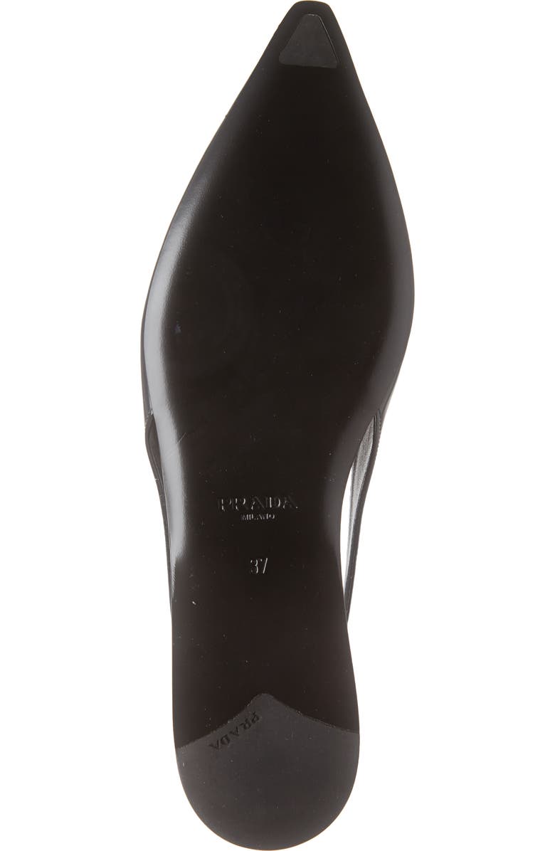 Prada Slingback Pointy Toe Flat, Alternate, color,
