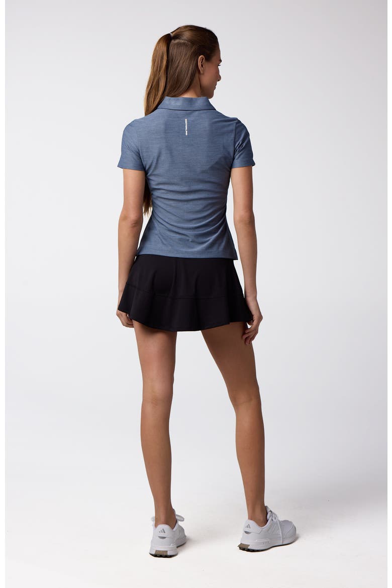 Women's Cross-Sport Tech Pique Polo, Alternate, color, Stone Blue Heather