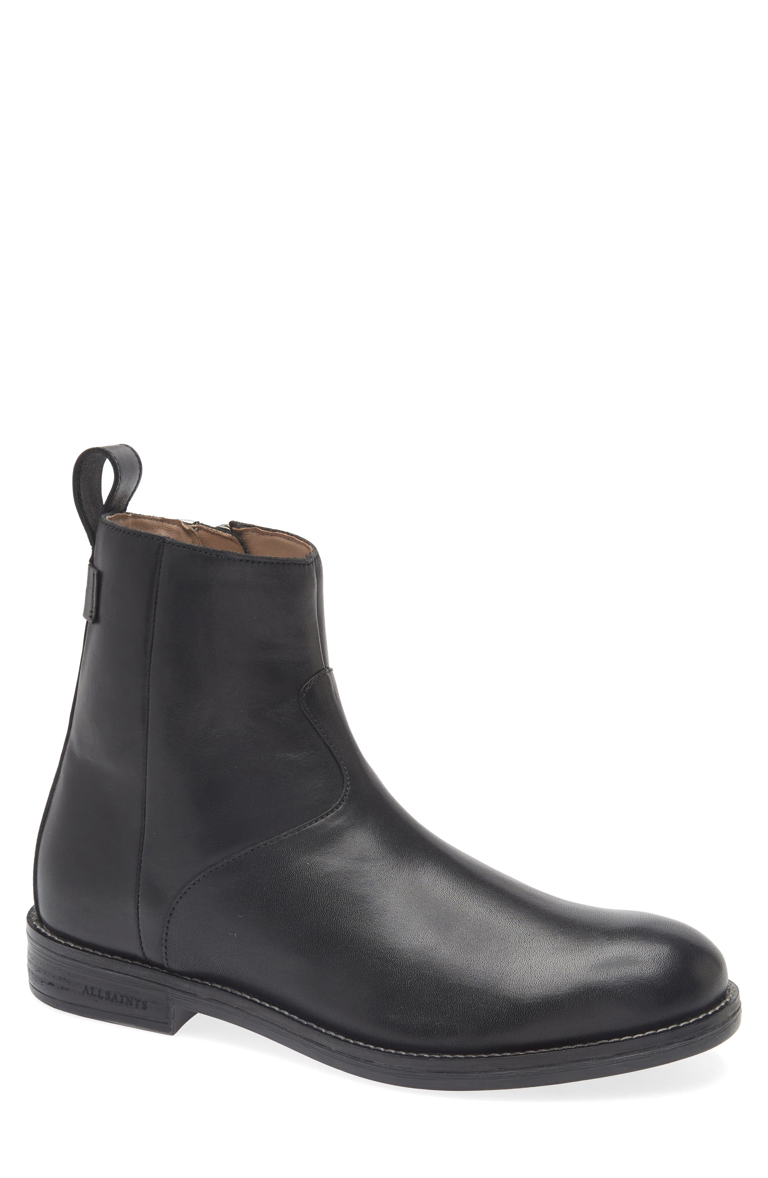 AllSaints Hollow Zip Leather Boot