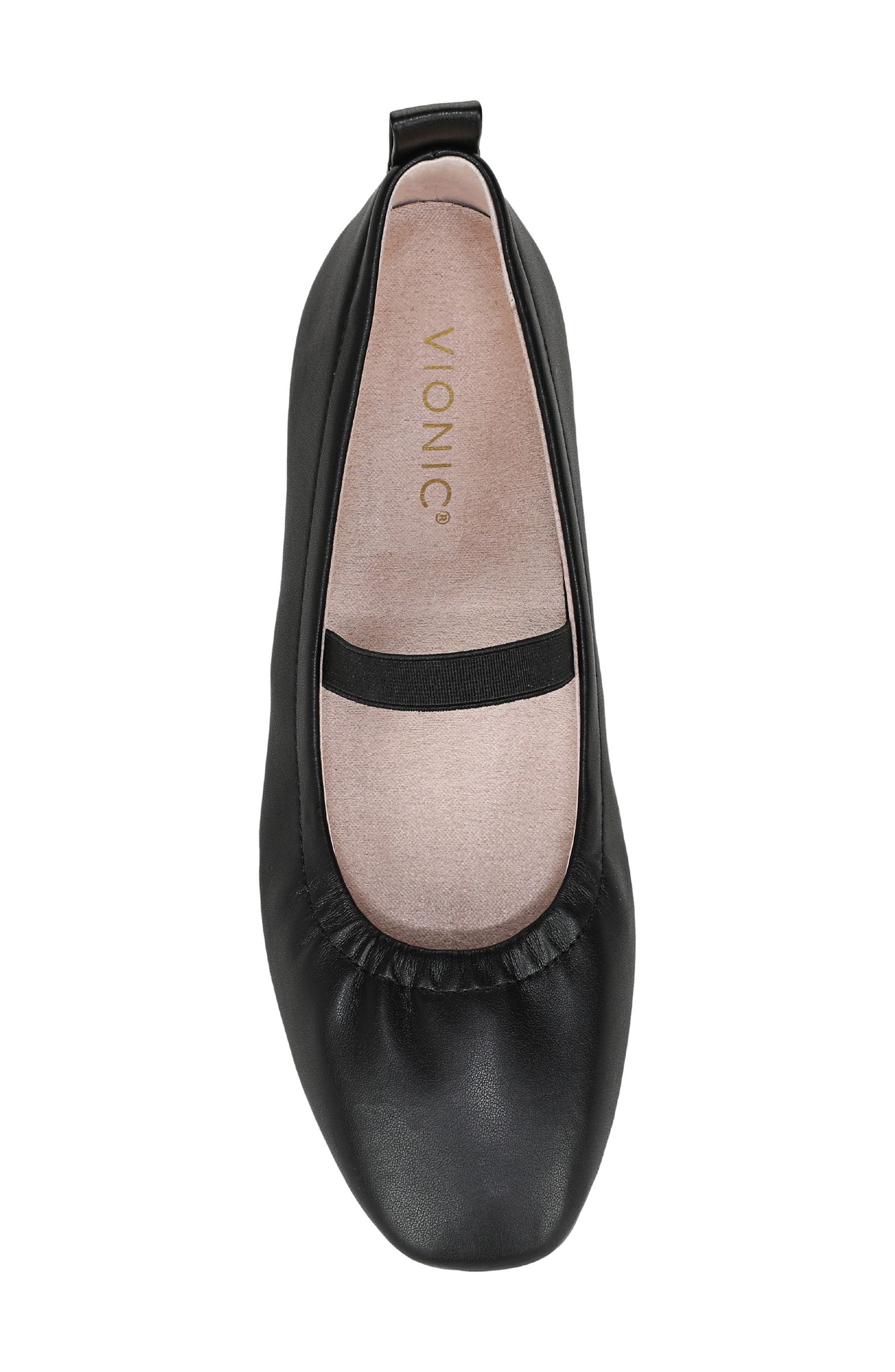 Vionic Colette Mary Jane Flat, Alternate, color, Black