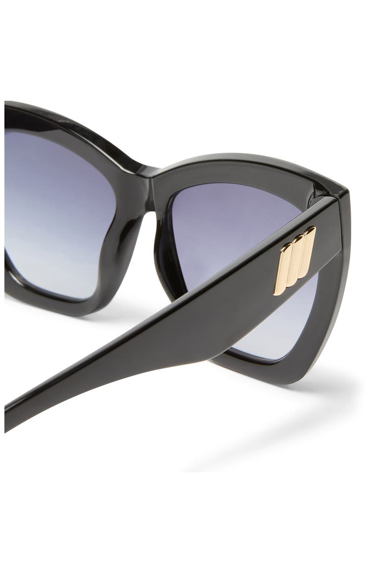 Vamos 57mm Cat Eye Sunglasses, Alternate, color, BLACK