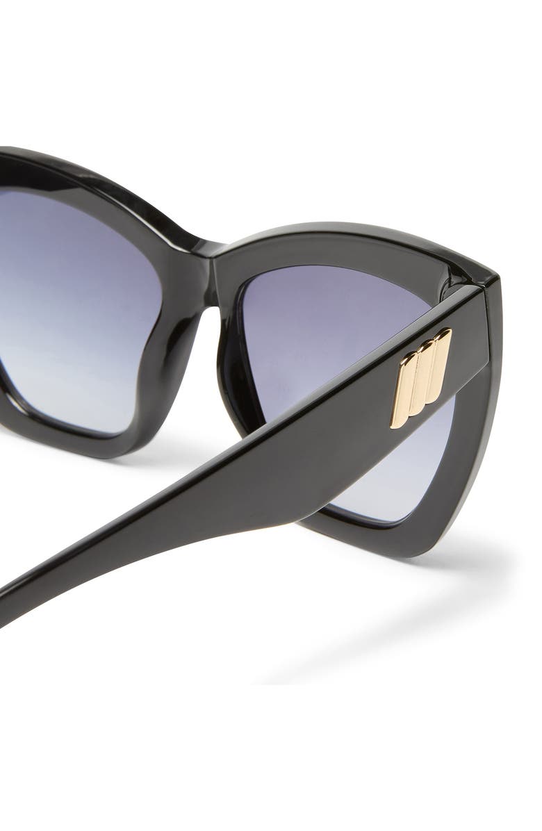 Le Specs Vamos 57mm Cat Eye Sunglasses, Alternate, color, Black