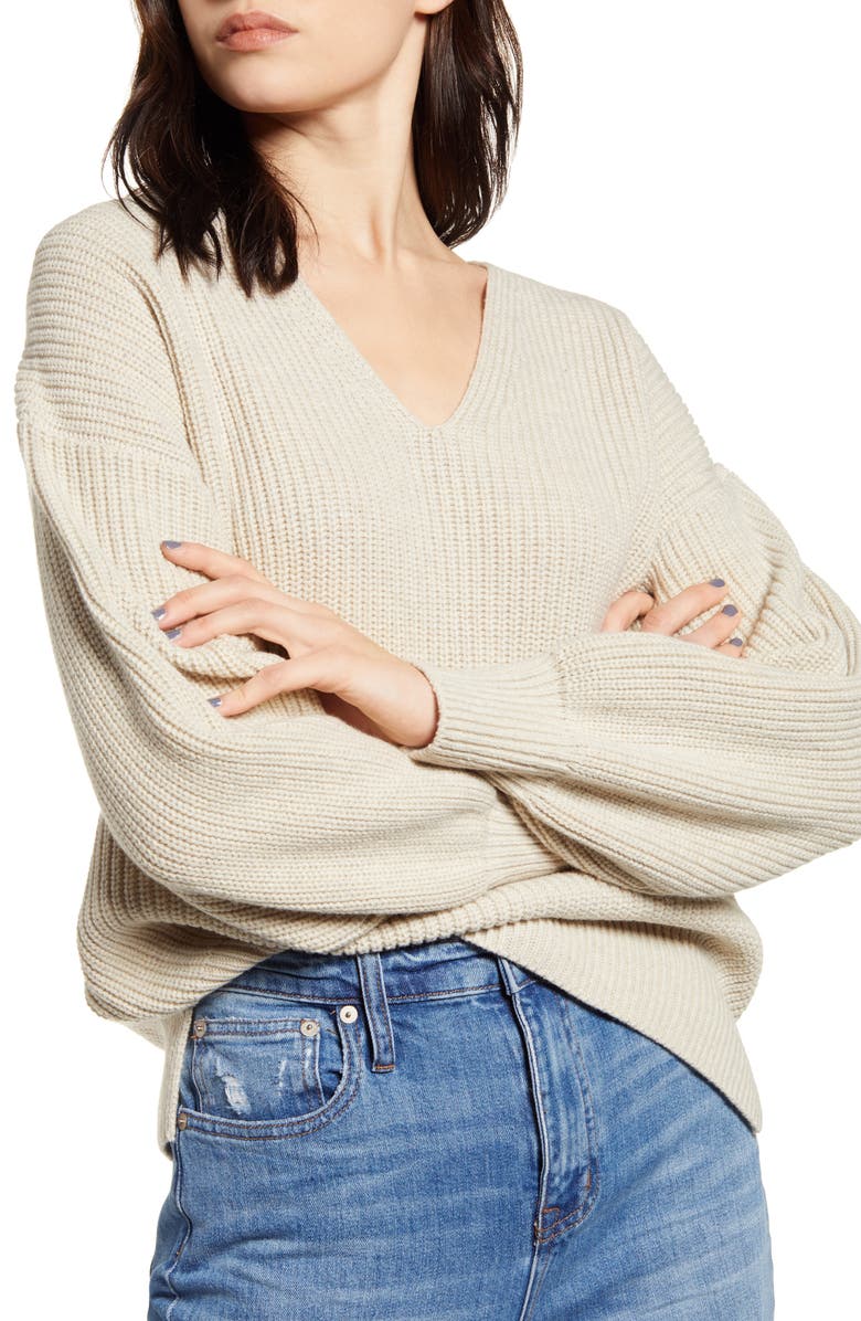 Madewell Thornton Balloon Sleeve Sweater, Main, color,