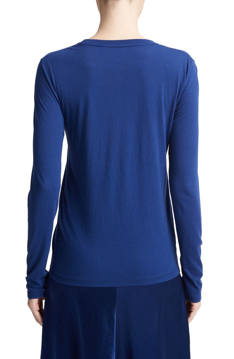 Vince Essential Long Sleeve Pima Cotton T-Shirt, Alternate, color, 