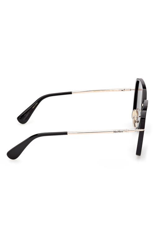 Max Mara 57mm Square Sunglasses In Black