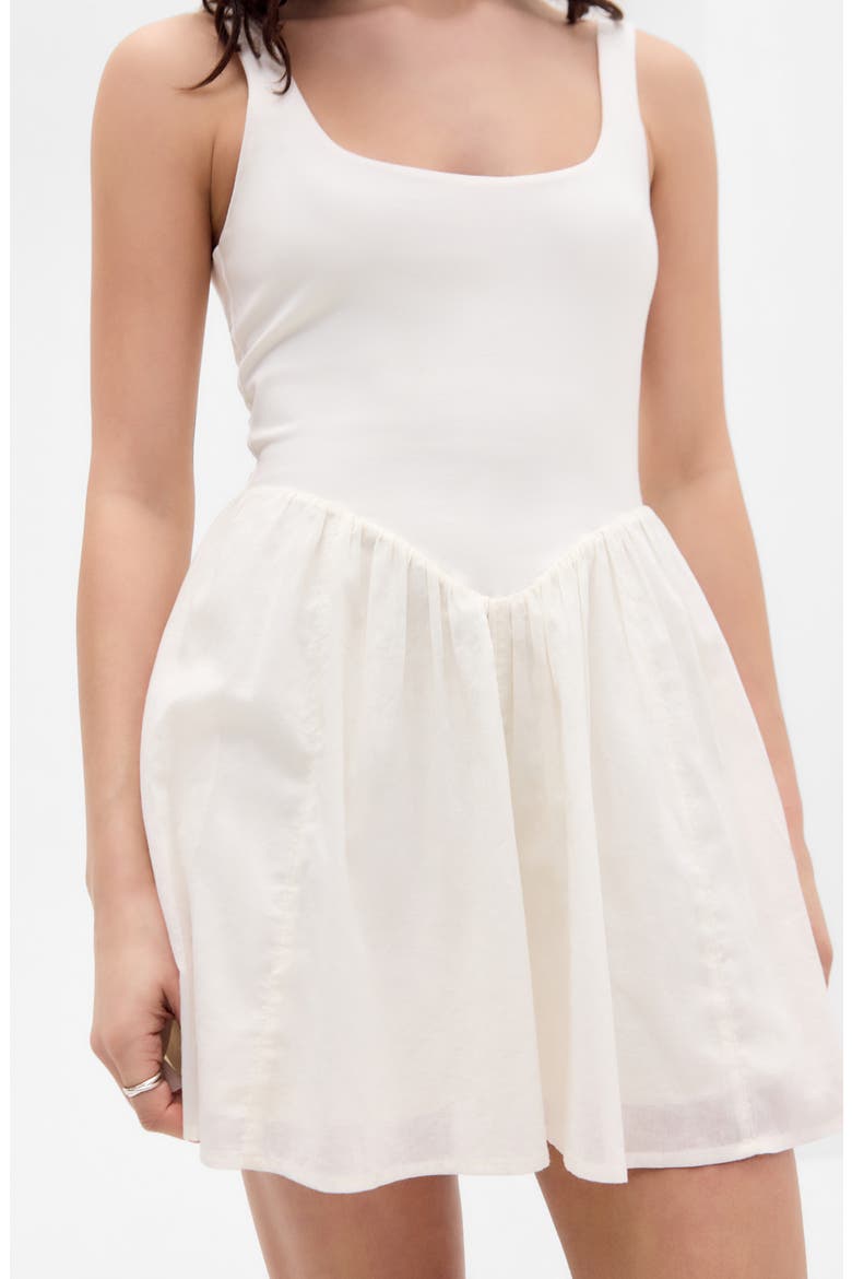 Daphne Fit & Flare Minidress, Alternate, color, WHITE