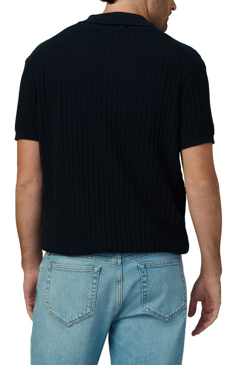 Joe's Textured Johnny Collar Polo, Alternate, color, True Navy