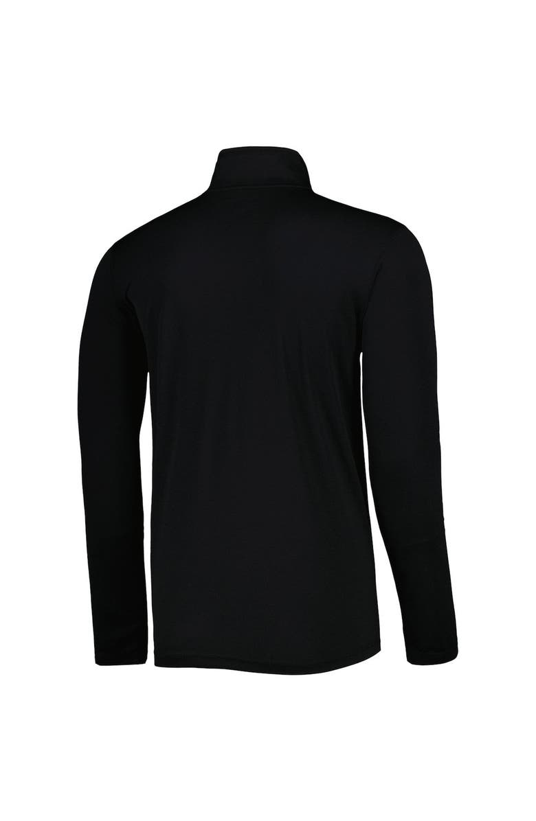 Champion Men's Champion Black Mississippi State Bulldogs Textured Quarter-Zip Jacket, Alternate, color, 