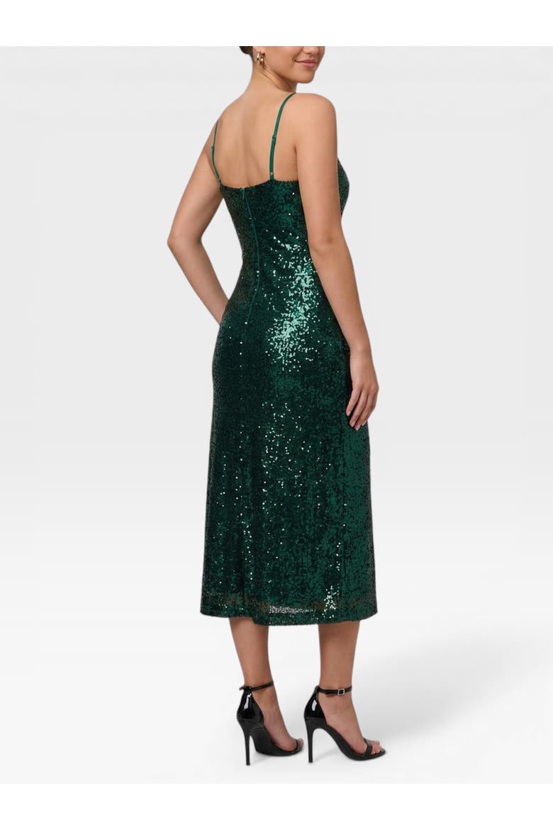 Evangline Sleeveless Midi Dress, Alternate, color, Green Ombre
