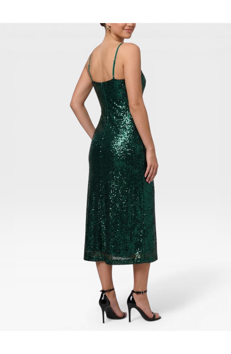 RACHEL Rachel Roy Evangline Sleeveless Midi Dress, Alternate, color, Green Ombre