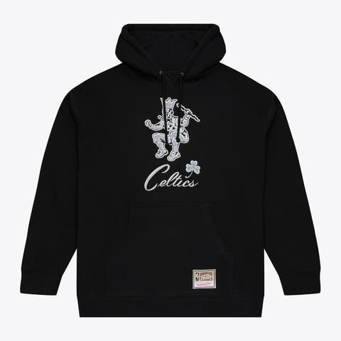 Men's Mitchell & Ness Black Boston Celtics Chrome Hoodie