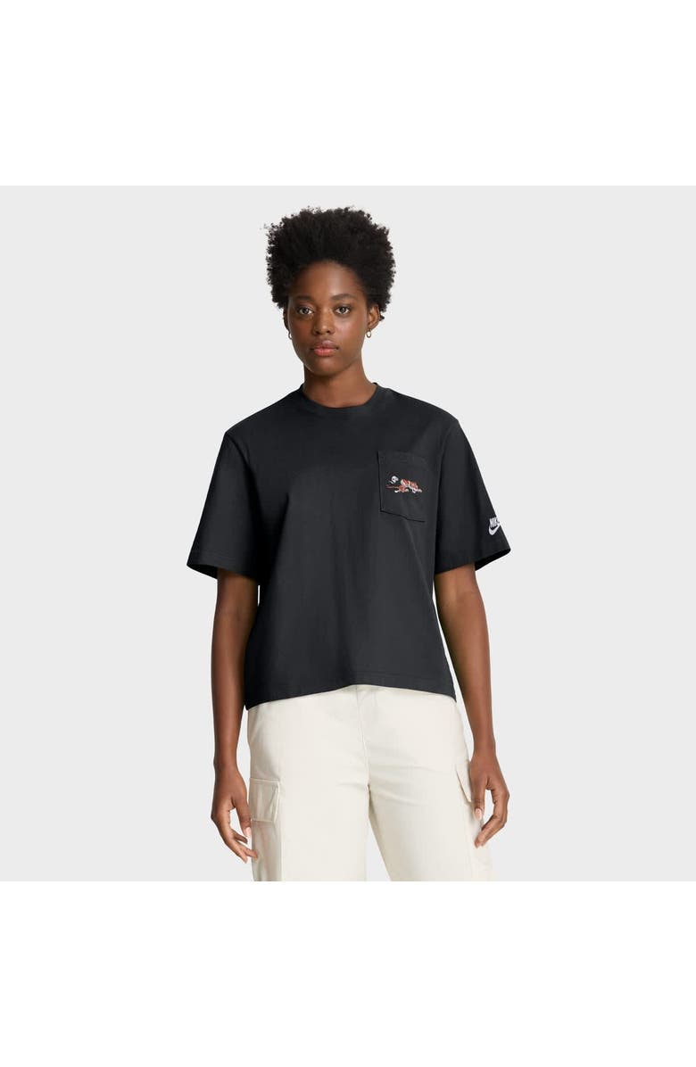 Nike Women's Nike Black Cincinnati Bengals Rewind Pocket Boxy T-Shirt, Main, color, Black