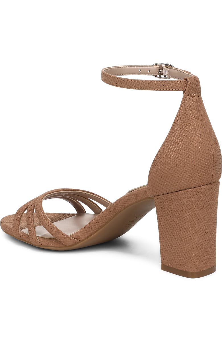 Naturalizer Heidi Ankle Strap Sandal, Alternate, color, Cafe Beige Textured Metallic