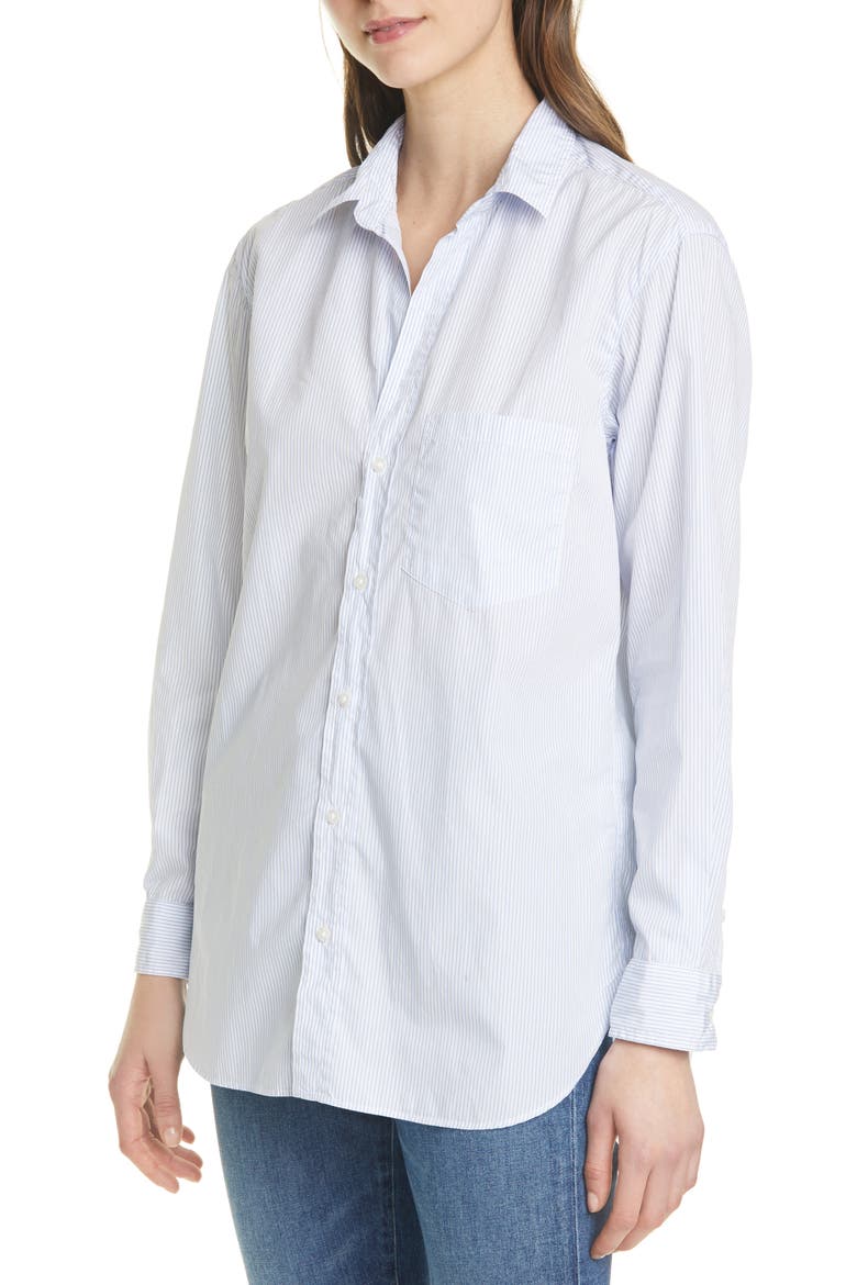 Joedy Stripe Button-Up Shirt, Alternate, color, BABY BLUE STRIPE