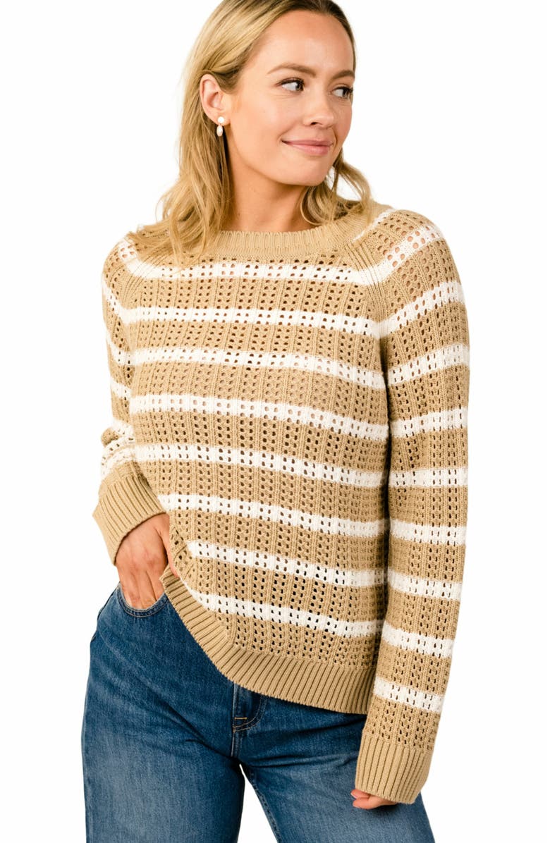 ABLE Taylor Mesh Sweater, Main, color, 