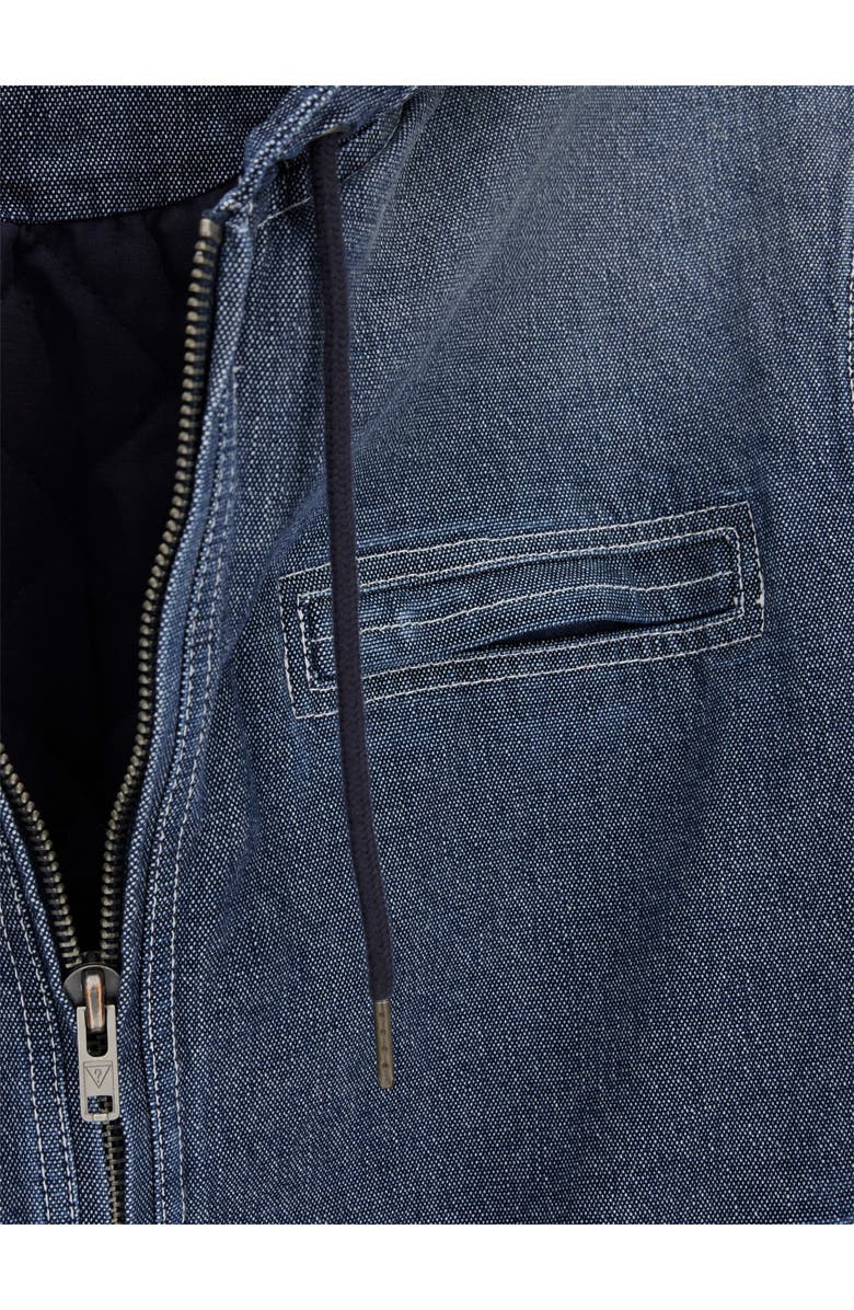 GUESS ORIGINALS Hooded Canvas Utility Jacket, Alternate, color, Gmec-Light