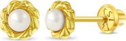 In Season Jewelry 14k Elegant Freshwater Pearl Earrings