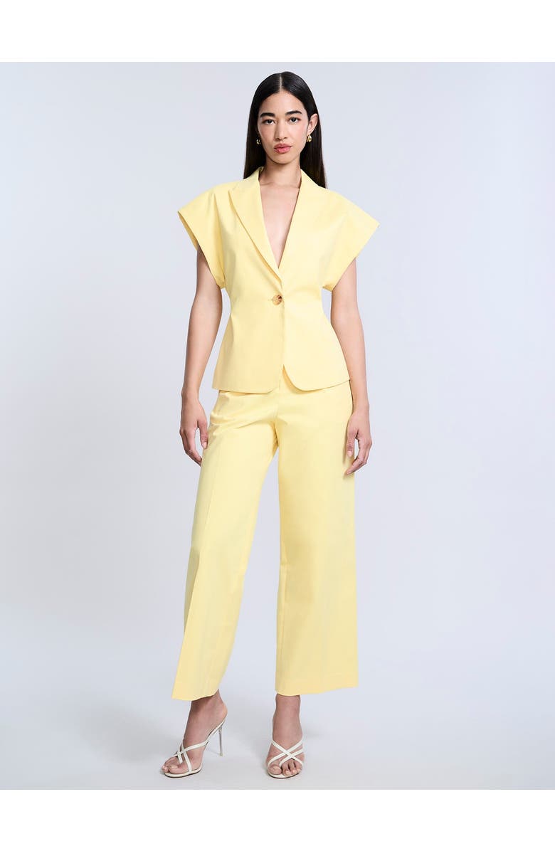 BCBGMAXAZRIA Twill Vest, Alternate, color, Camomile