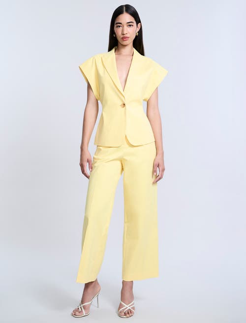 Bcbg Twill Vest In Yellow
