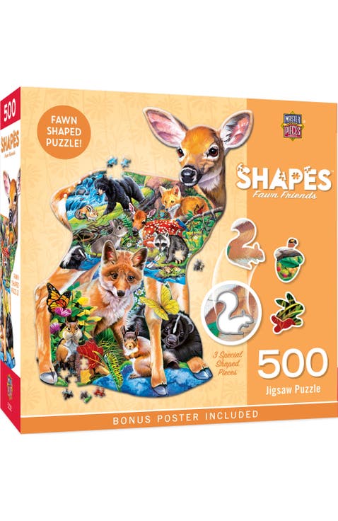 Fawn Friends 500 Piece Shaped Puzzle