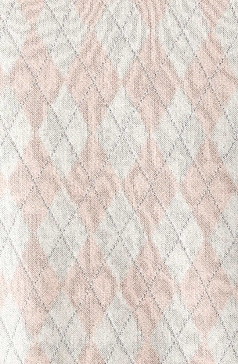 Nordstrom Kids' Sparkle Argyle Knit Cardigan, Alternate, color, Pink Lotus Argyle