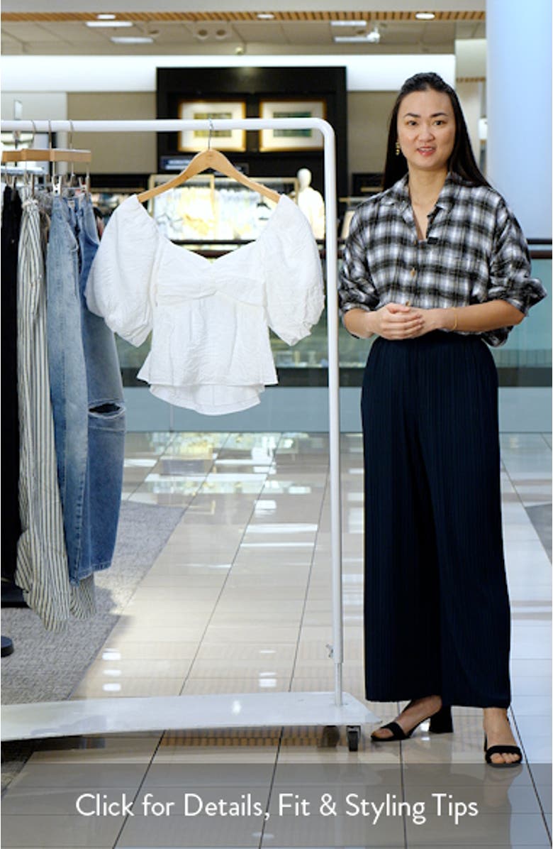 Textured Tie Back Top, sales video thumbnail