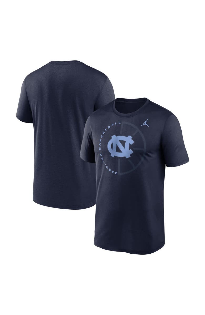 Jordan Brand Men's Jordan Brand Navy North Carolina Tar Heels Legend Basketball Icon Performance T-Shirt, Main, color,
