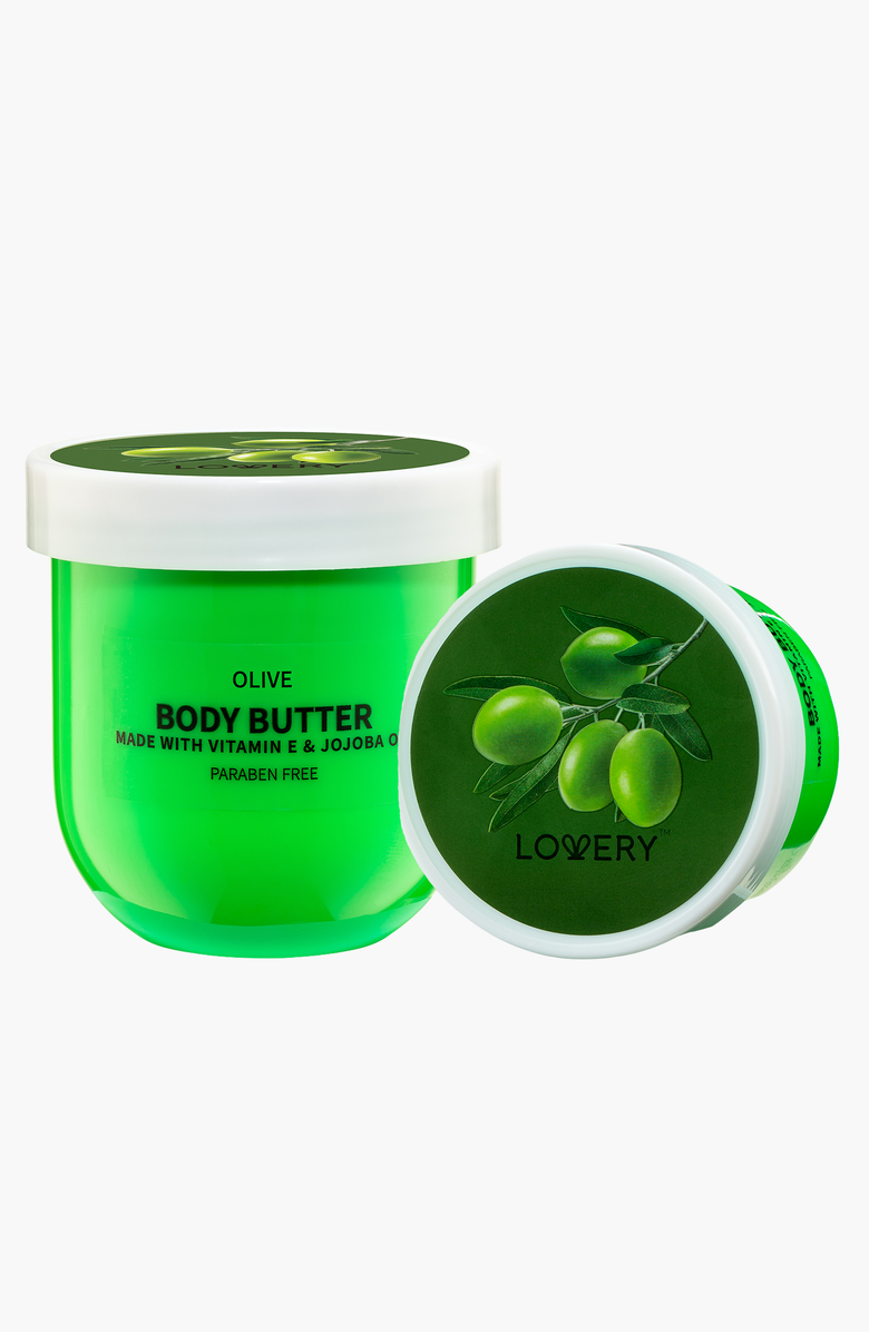 Lovery Olive Body Butter, Main, color, Bright Green