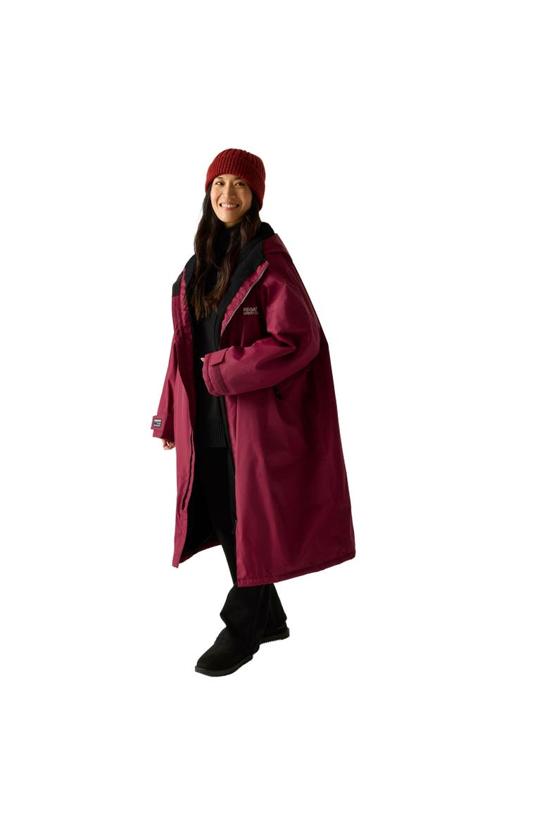 Gender Inclusive Waterproof Fleece Lined Changing Robe, Alternate, color, Dark Maroon