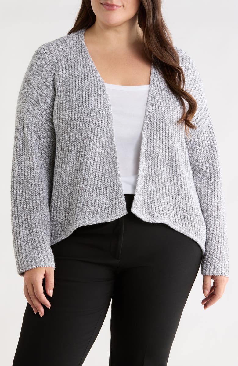 Eileen Fisher Organic Cotton Blend Cardigan, Main, color, Dark Pearl