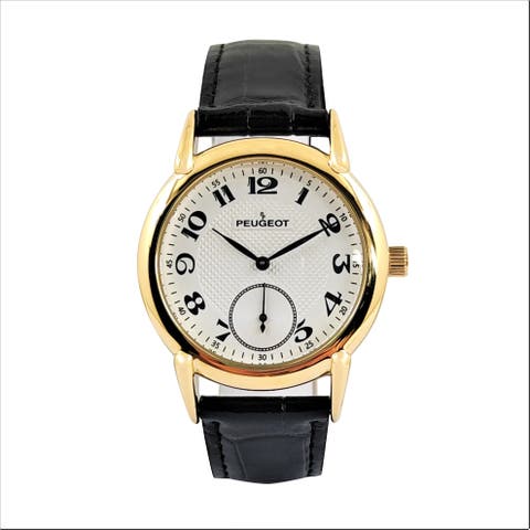 Vintage Easy Read Remote Sweep Leather Watch - 38MM