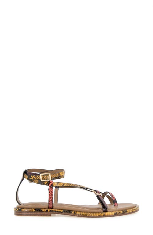 Kenneth Cole Paros Ankle Strap Sandal In Multi Post Snake