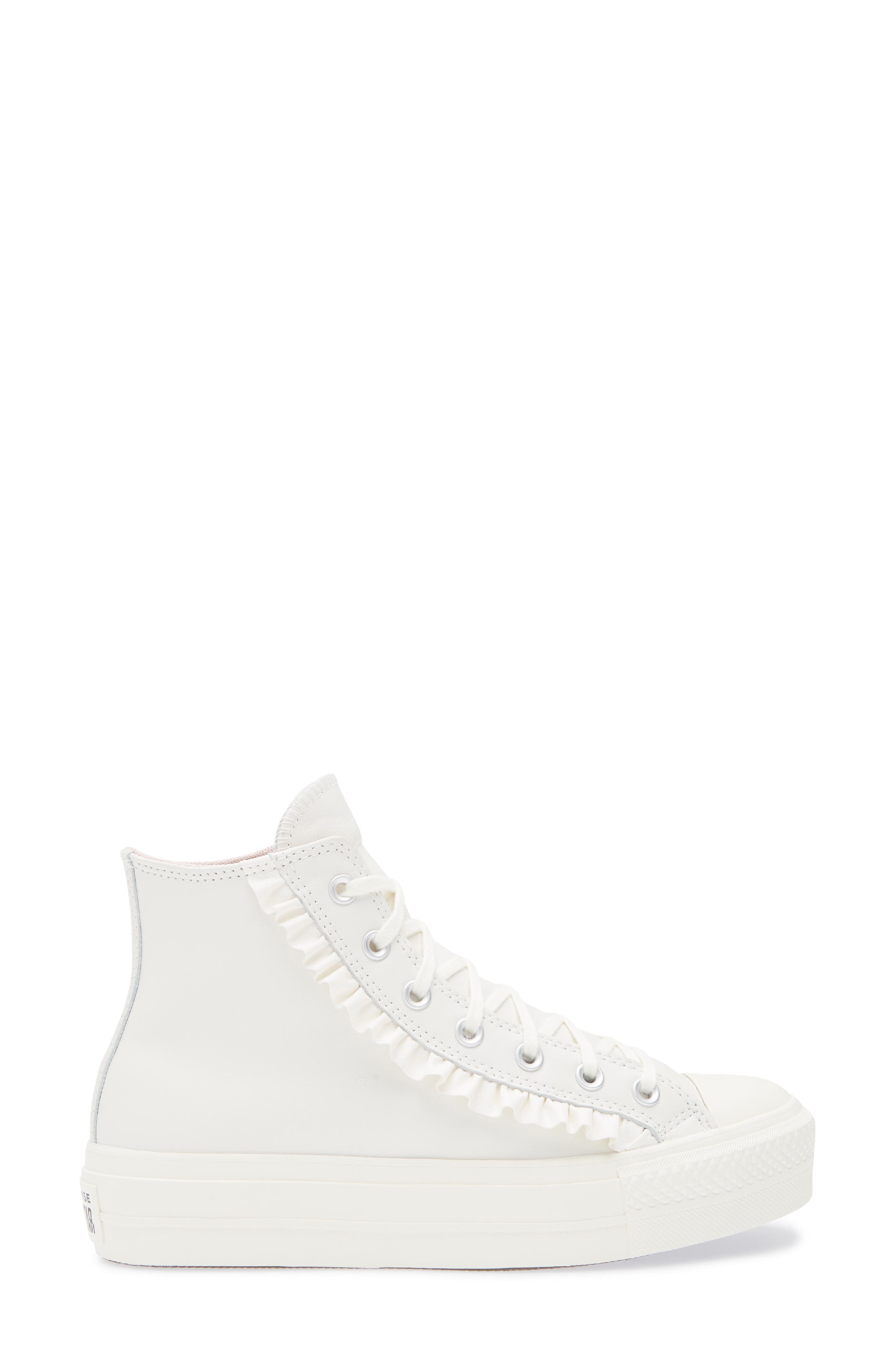 Chuck Taylor® All Star® Lift High Top Sneaker, Alternate, color, VINTAGE WHITE