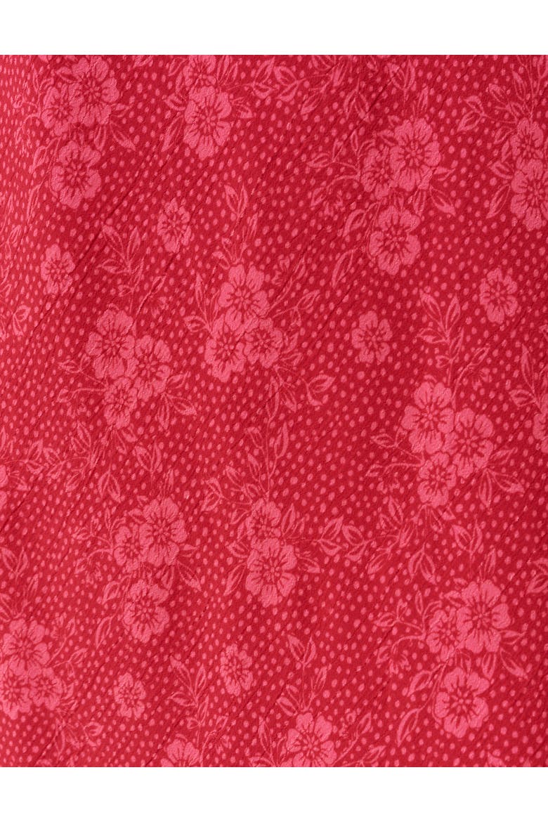 Paloma Crepe Midi Slip Dress, Alternate, color, Pink Dotty Floral