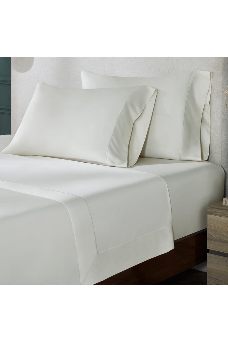 Corvelle Supima Cotton Sateen Pillowcases - Set of 2, Alternate, color, Off White/Off White