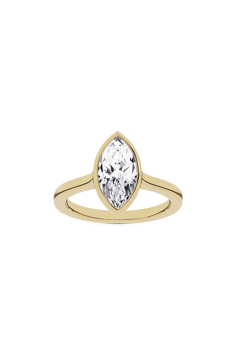 18K Gold Marquise Lab Created Diamond Solitaire Ring - 2.0 ctw (Nordstrom Exclusive), Main, color, 18K YELLOW GOLD