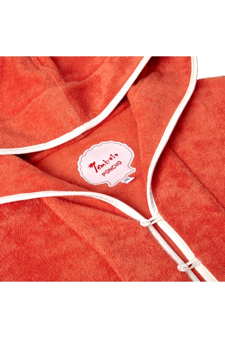 'Scallop' Beach Towel Top, Alternate, color, Coral