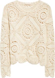 Ulla Johnson Eugnie Cotton Crochet Top