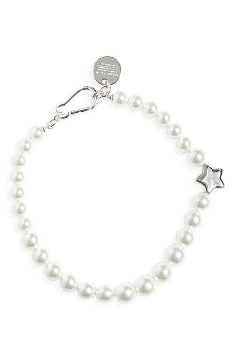 Poison Graduated Faux Pearl Necklace