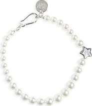 Sandy Liang Poison Graduated Faux Pearl Necklace