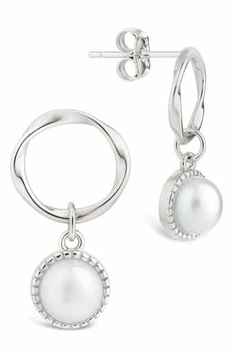 Cline Cultured Pearl Drop Earrings