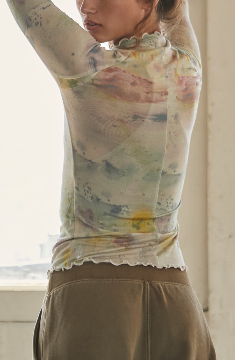 FP Movement by Free People High Jump Print Mock Neck Top, Alternate, color,