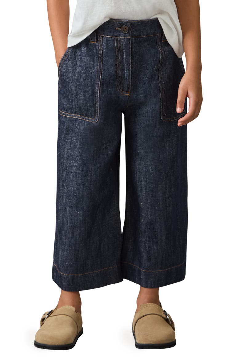 Kids' Ashby Sr. Wide Leg Jeans, Alternate, color, INDIGO