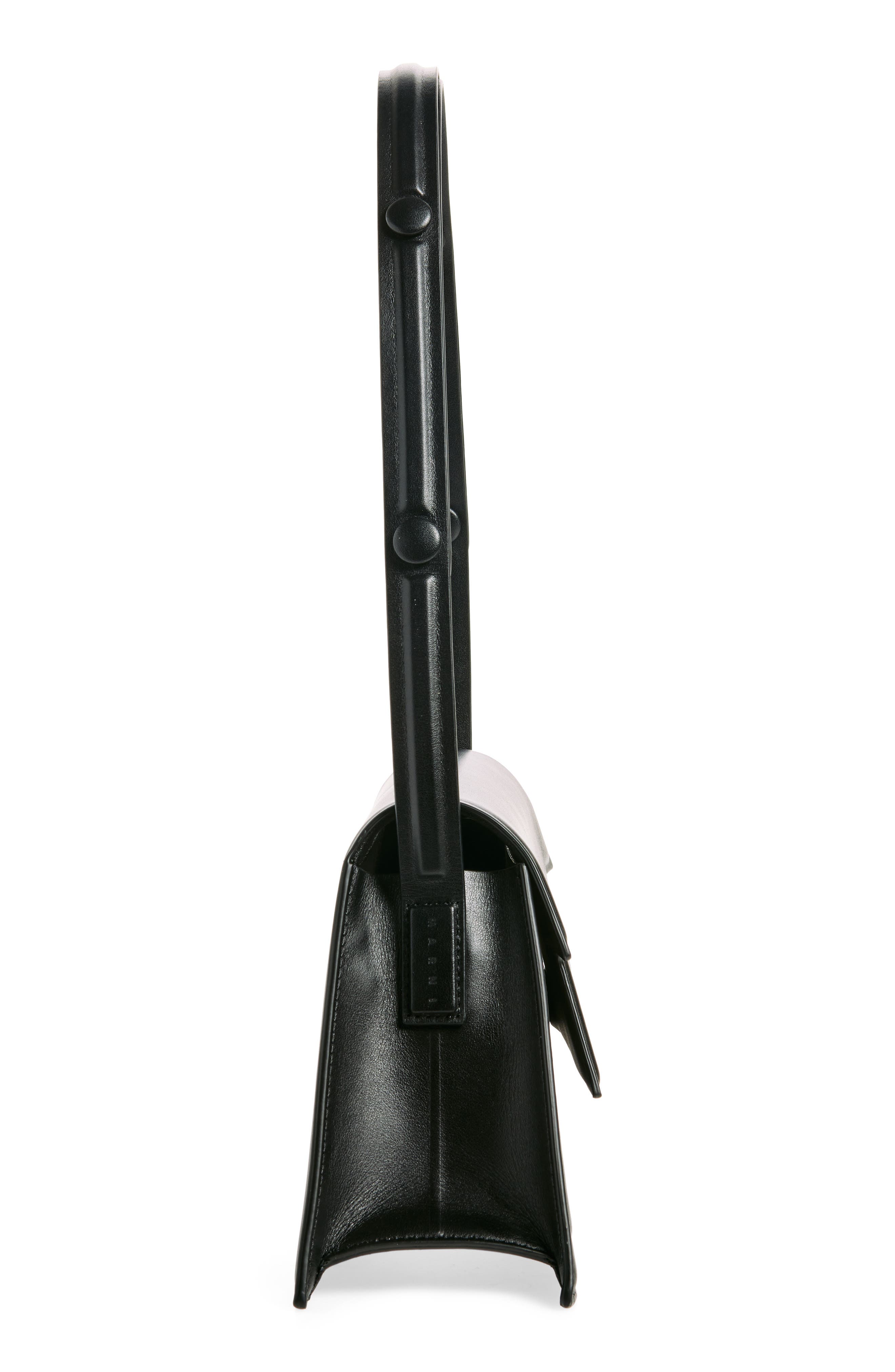 Marni Medium Trunkoise Leather Shoulder Bag, Alternate, color, 