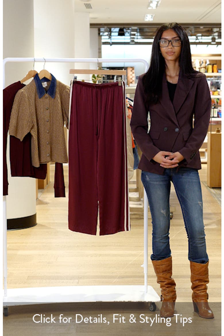 Silk Stripe Crop Pants video