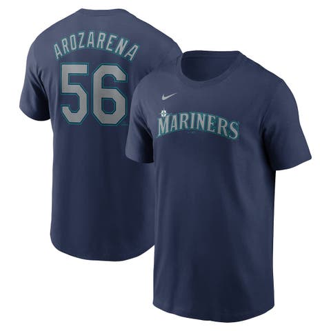 Men's Nike Randy Arozarena Navy Seattle Mariners Fuse Name & Number T-Shirt
