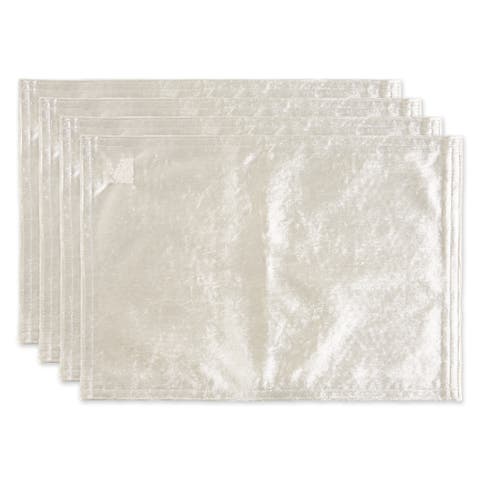 Cream Velvet Placemat Set/4