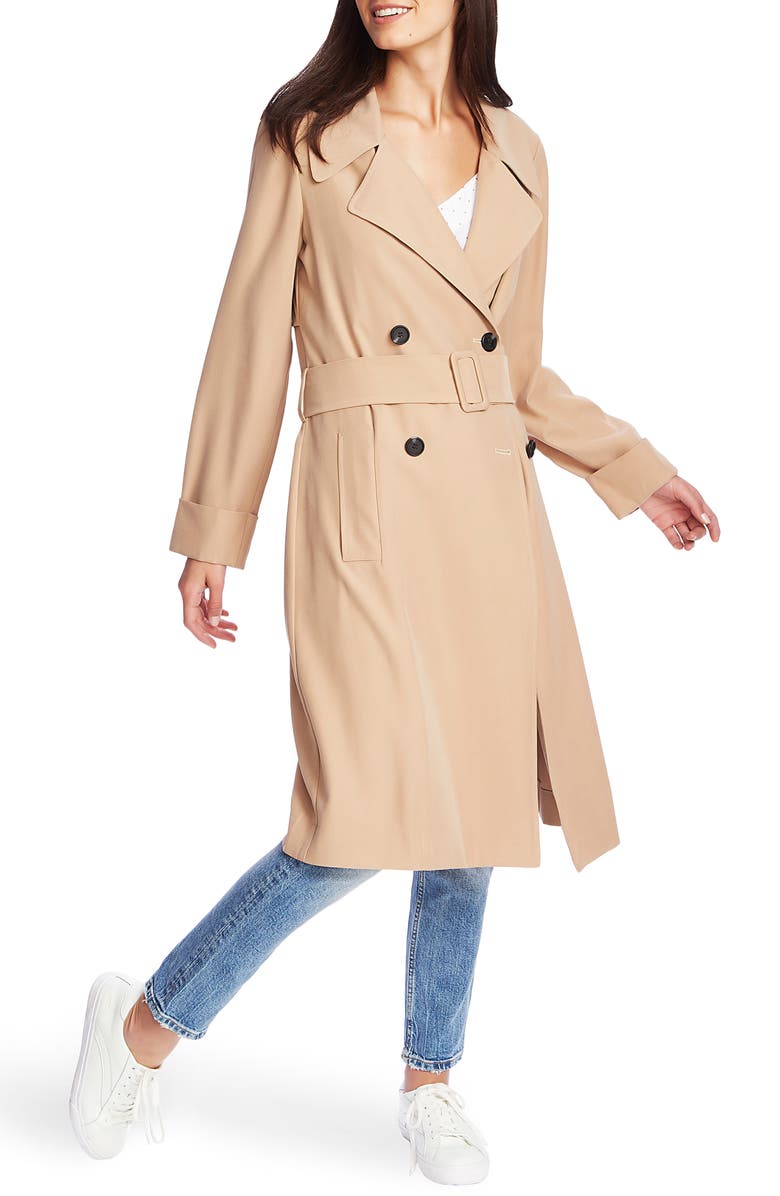 1.STATE Soft Twill Belted Trench Coat, Alternate, color, 