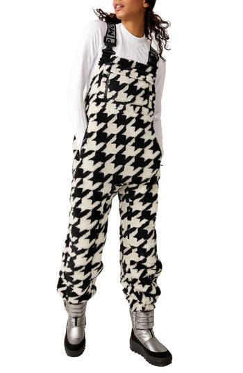Free People Fp Movement Hit The Slopes Fleece Overalls In White